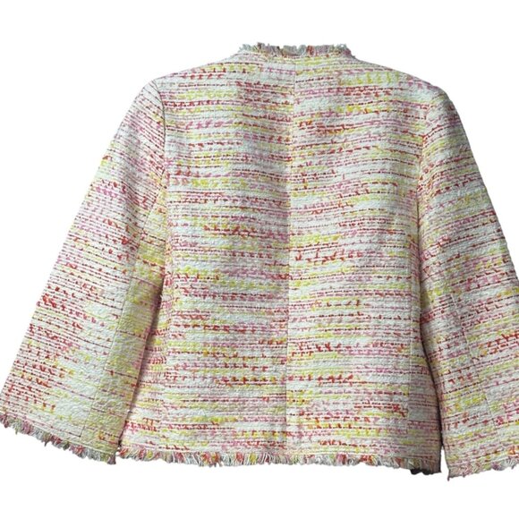 Kate Spade New York Multi Tweed Jacket, Size 4, - Picture 5 of 12